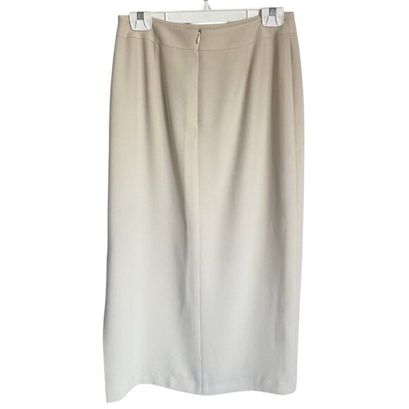 Vintage D'Oraz Beige Minimalist Pencil Midi Skirt 10 - Picture 2 of 5